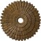Ekena Millwork Eryn Ceiling Medallion (Fits Canopies up to 4"), 24 3/4"OD x 3 1/4"ID x 1 7/8"P, Rubbed Bronze CM24ENRZS - alternate 1